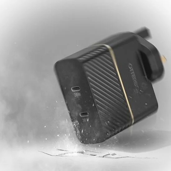 Otterbox 50W Wall Charger With 30W Type-C Pd + 20W Usb-C Port - Black